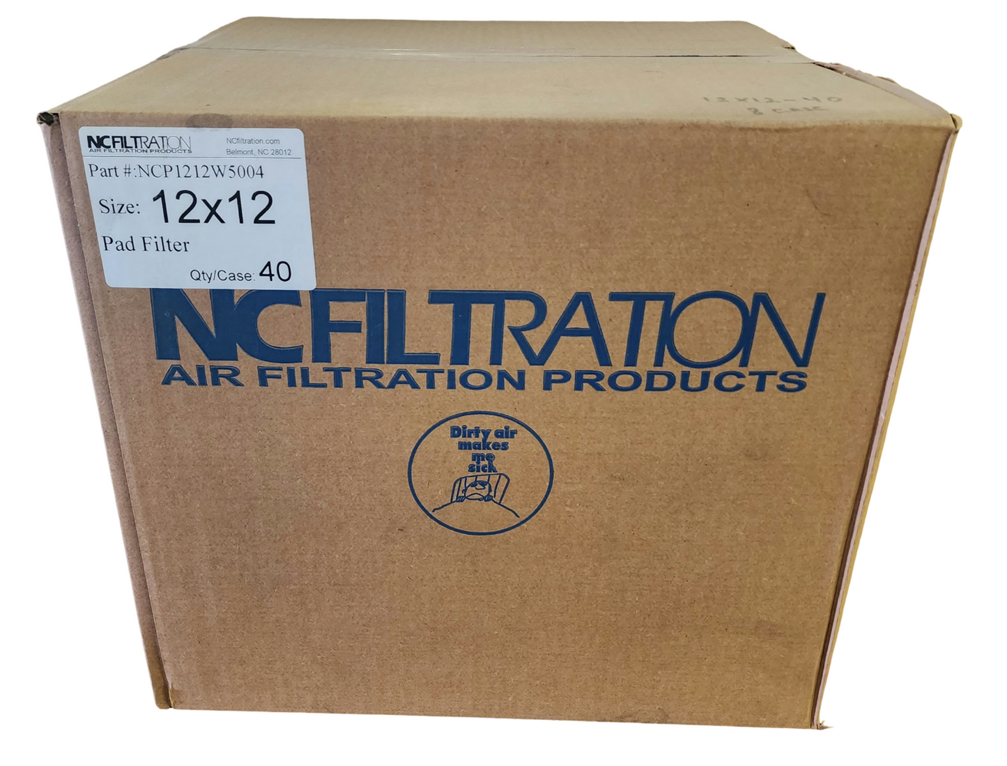 NCFiltration Pad Filter. 12 x 12. 40/Case. NCP1212W5004