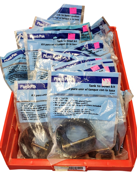 Bulk Sale: Plumb Pak PP23034 and PlumbPak PP23553 Tank to Bowl Plumbing Kits