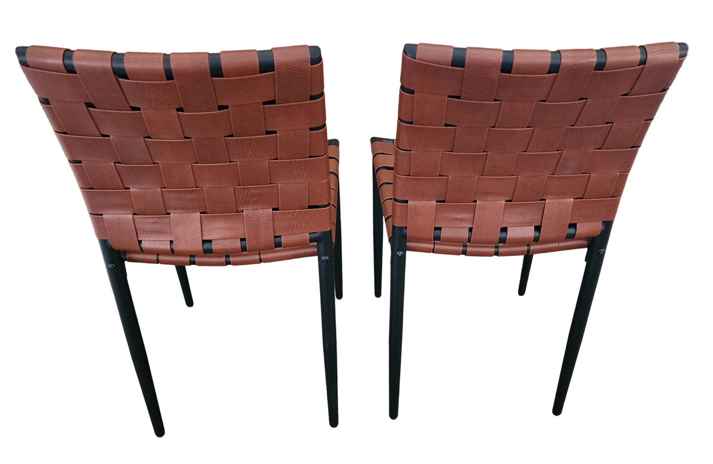 2-Pack Project 62 Wellfleet Armless Dining Chair - Brown Faux Leather