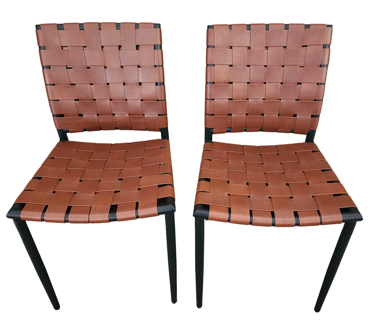 2-Pack Project 62 Wellfleet Armless Dining Chair - Brown Faux Leather