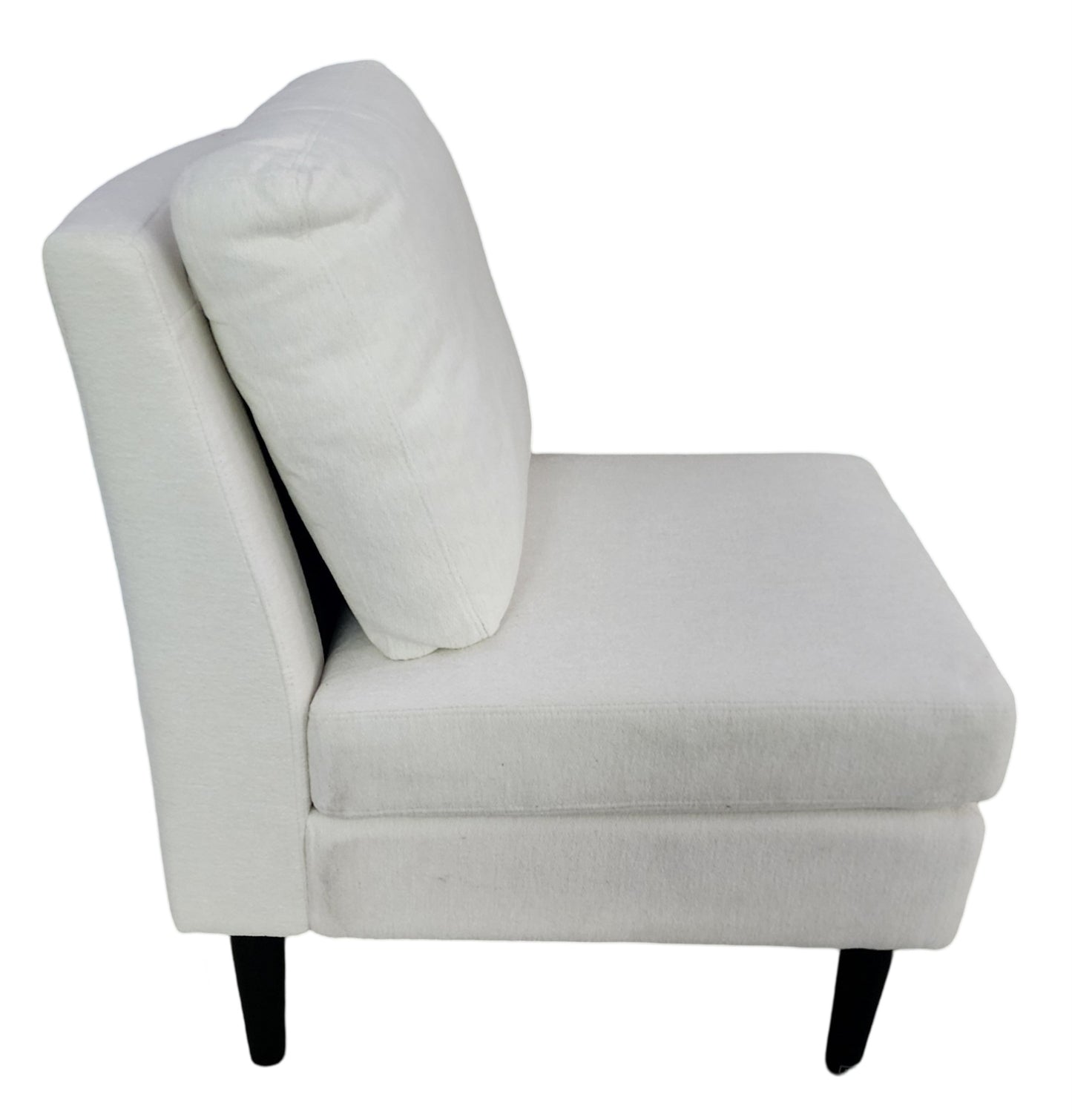 Project 62 Gelbin Accent Chair - Black Finish with Cream Upholstery