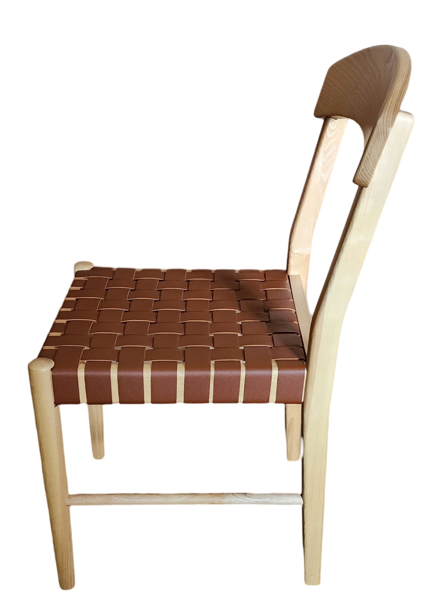 Threshold Cliff Haven Solid Wood Dining Chair with Woven PU Seat