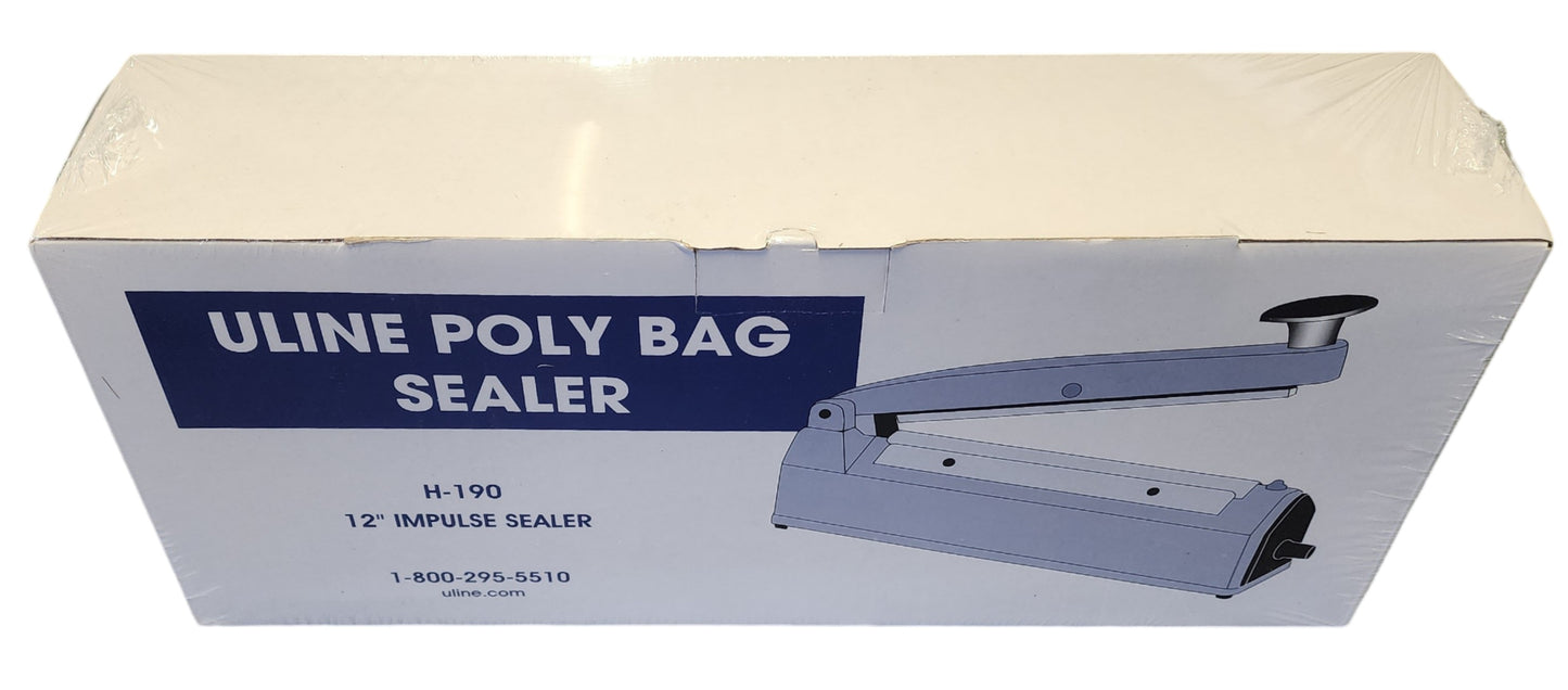 ULINE Tabletop Impulse Sealer 12" Model H-190 - Efficient & Reliable Sealing