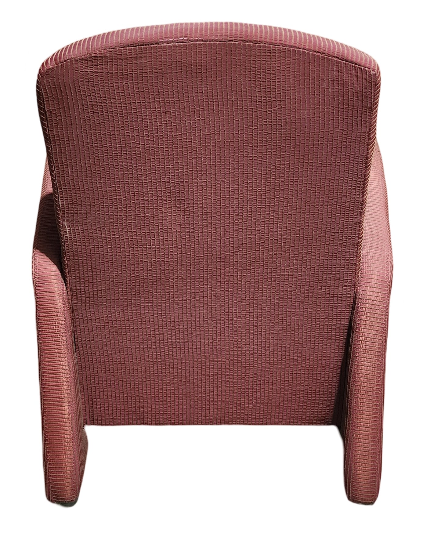 Taylor Chair Company Club Chair - Maroon/Striped Pattern