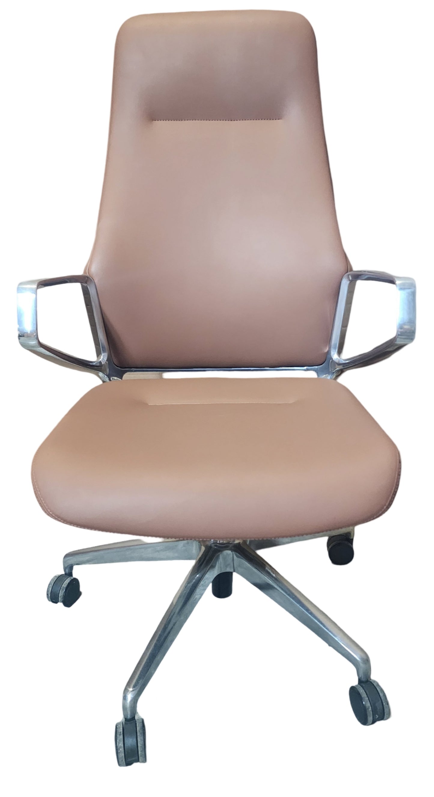 Office Source Veneto Executive High Back Chair - Caramel. Set of 4