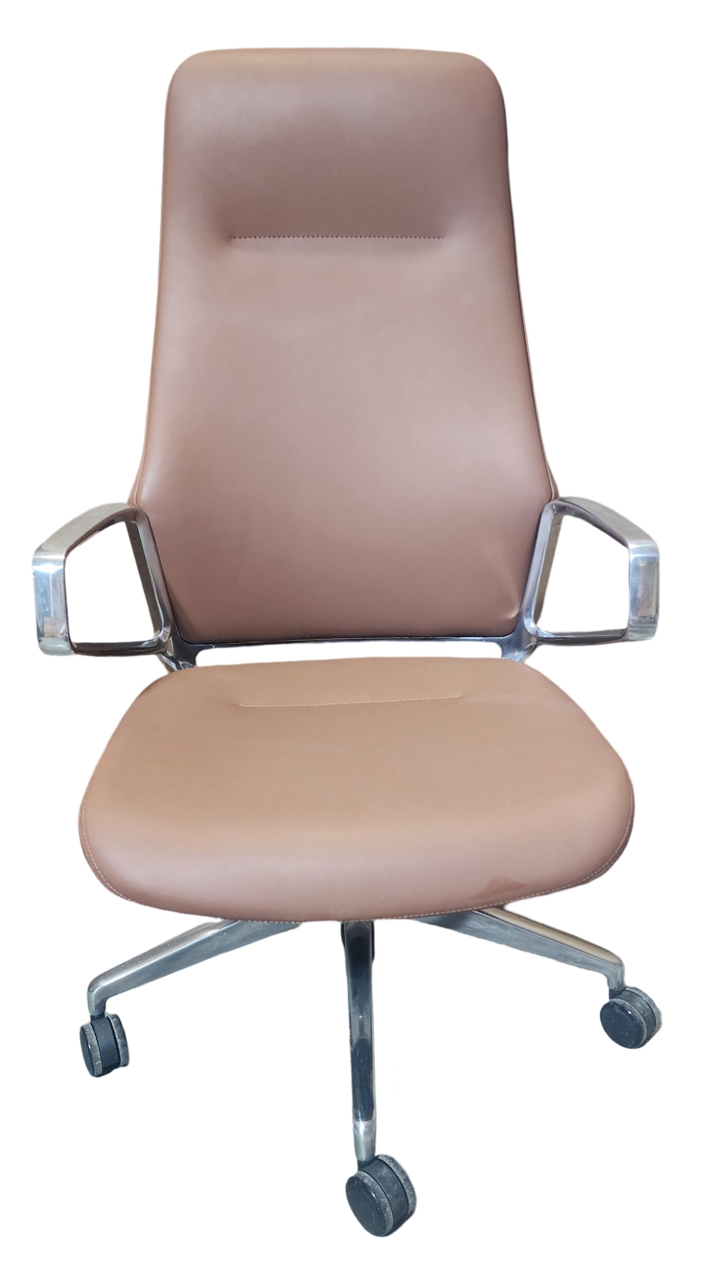 Office Source Veneto Executive High Back Chair - Caramel. Set of 4