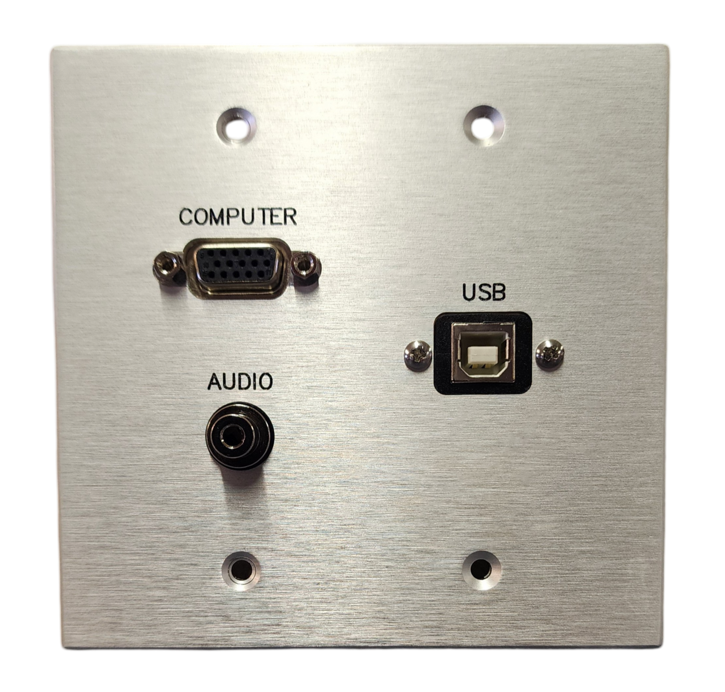 Multimedia Wall Plates in Various Colors and Materials - USB and Audio Options