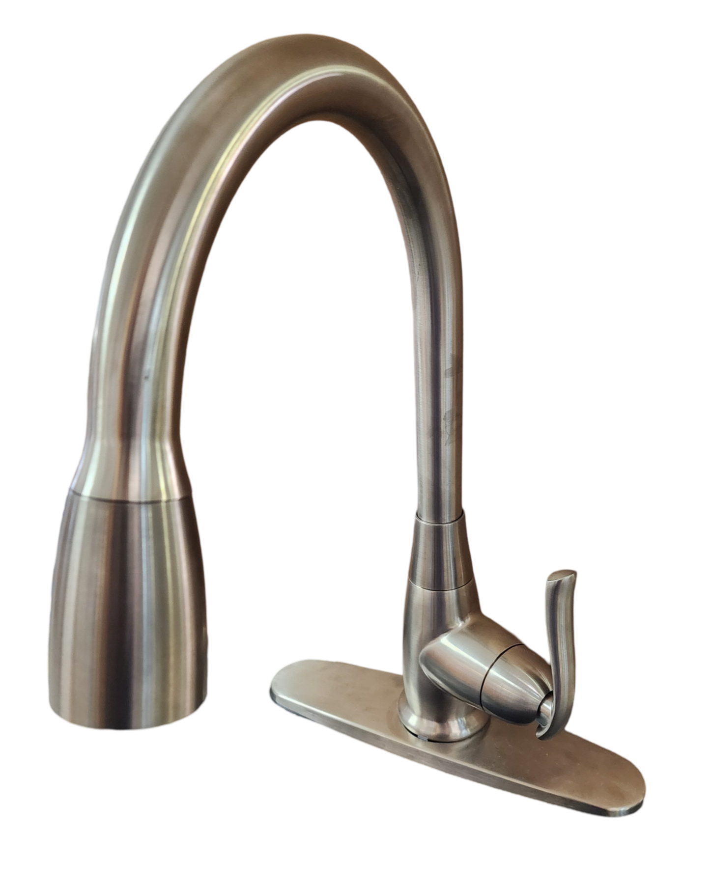 PROFLO PFXC8012ZBN Faywood Single Hole Pull-Down Kitchen Faucet, Brushed Nickel