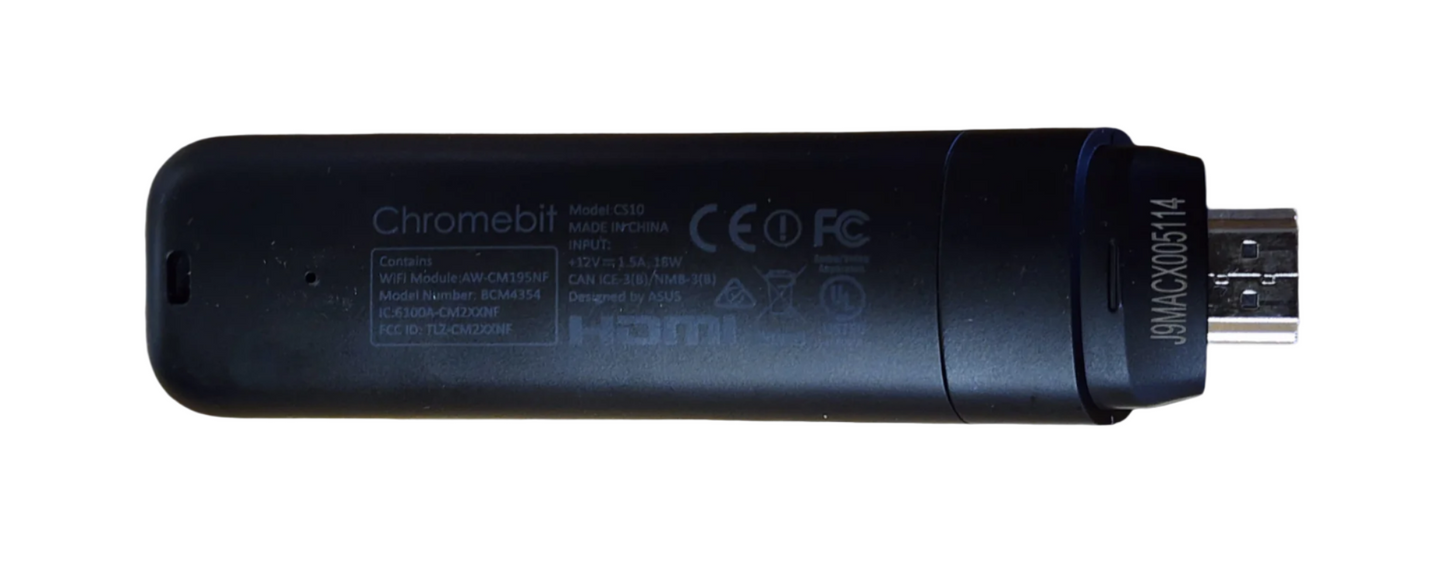 ASUS Chromebit CS10 - World’s Smallest Chrome OS Device, 2GB RAM, 16GB Storage