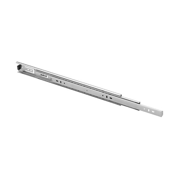 Fulterer Drawer Slides-100 lb-Ball Bearing, 20" & 18", Steel, Side Mount, Zinc