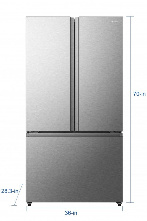 Hisense 36" French Door Refrigerator with Ice Maker HRF209N6CSE