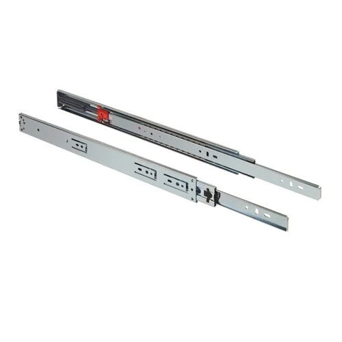 Fulterer Drawer Slides-100 lb-Ball Bearing, 20" & 18", Steel, Side Mount, Zinc