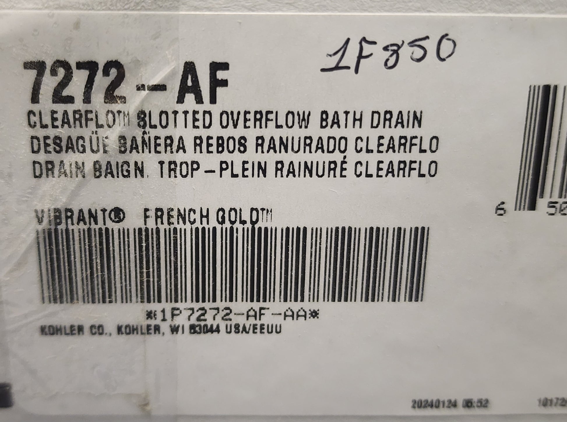 Enhance your bath with the Clearflo Slotted Overflow Bath Drain. Finished in Vibrant French Gold, this drain adds a touch of luxury to your bathtub, ensuring both style and functionality.