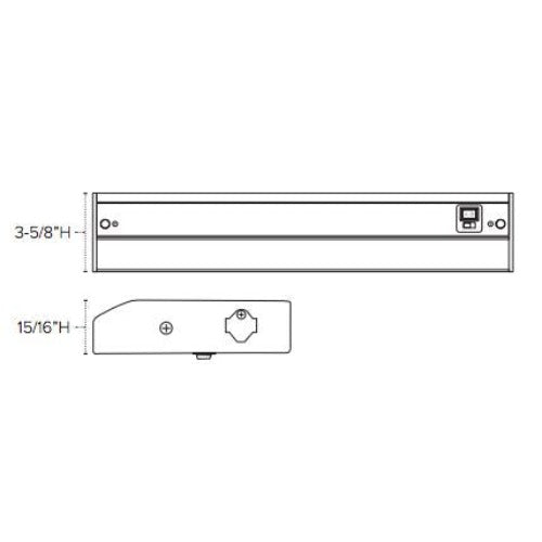 12" - 4 watt LED COMPLETE 2 undercabinet fixture delivers 270 lumens of 3000K warm white light.