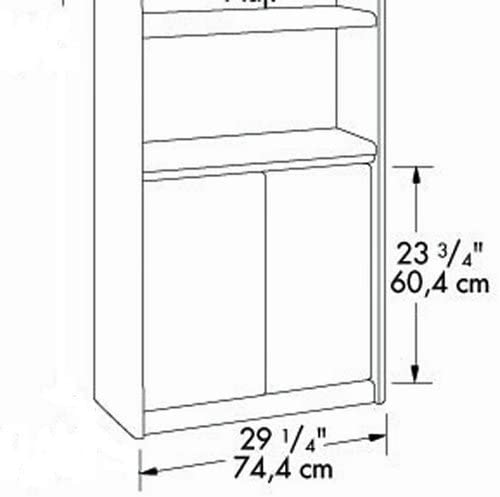 Sauder Cornerstone Door Kit for Bookcase in Classic Cherry