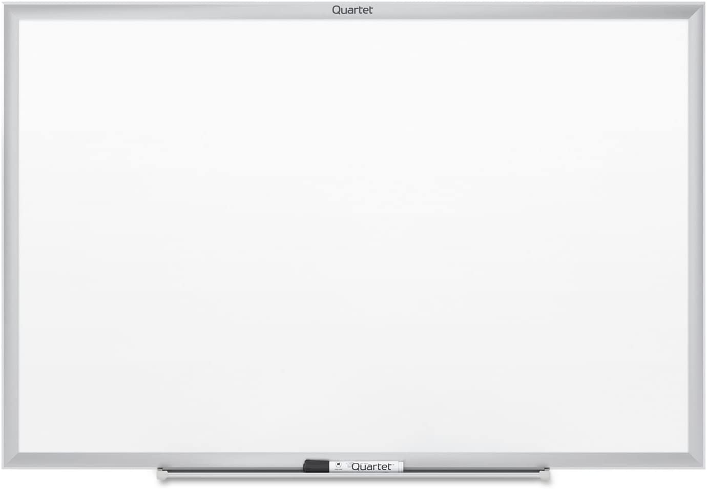 Quartet Melamine White Board, 3 ft x 2 ft, Silver Aluminum Frame QRTS533