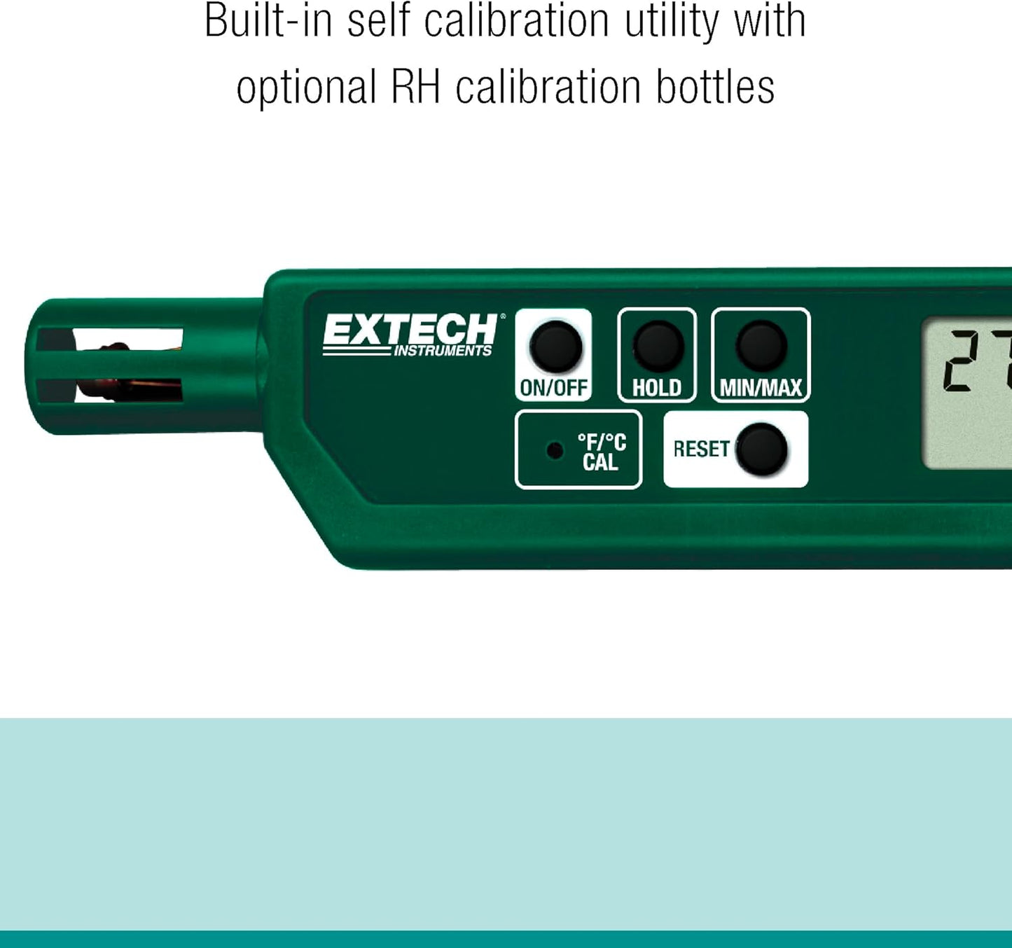 Extech 445580 Humidity and Temperature Meter w/ Calibration Utility