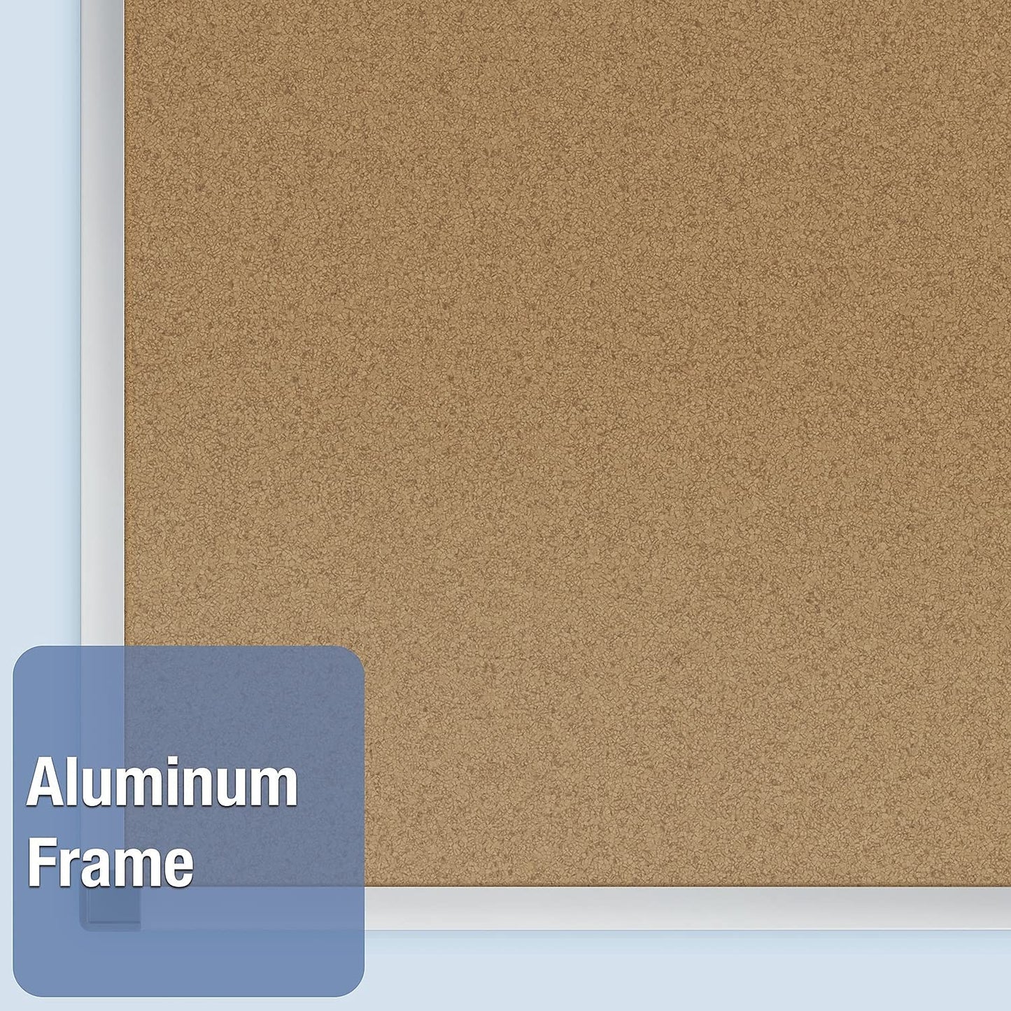 Quartet Cork Bulletin Board, Prestige, 3 x 2 feet, Alum Finish Frame QRT168493