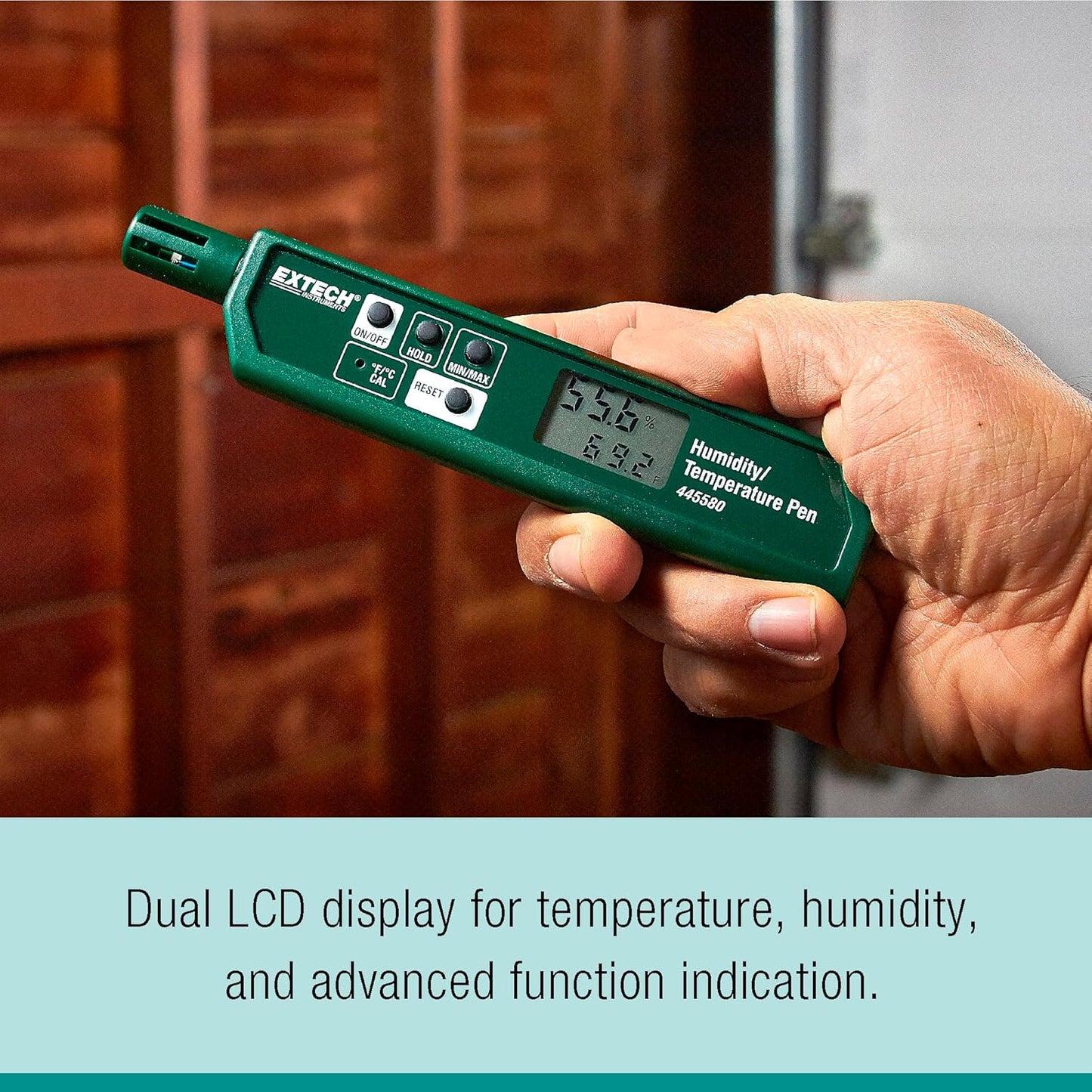 Extech 445580 Humidity and Temperature Meter w/ Calibration Utility