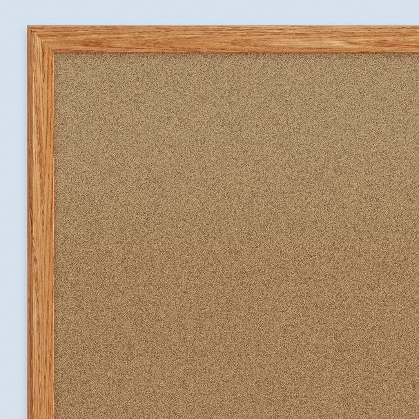 Quartet Cork Bulletin Board, Prestige, 3 x 2 feet, Oak Finish Frame QRT168490