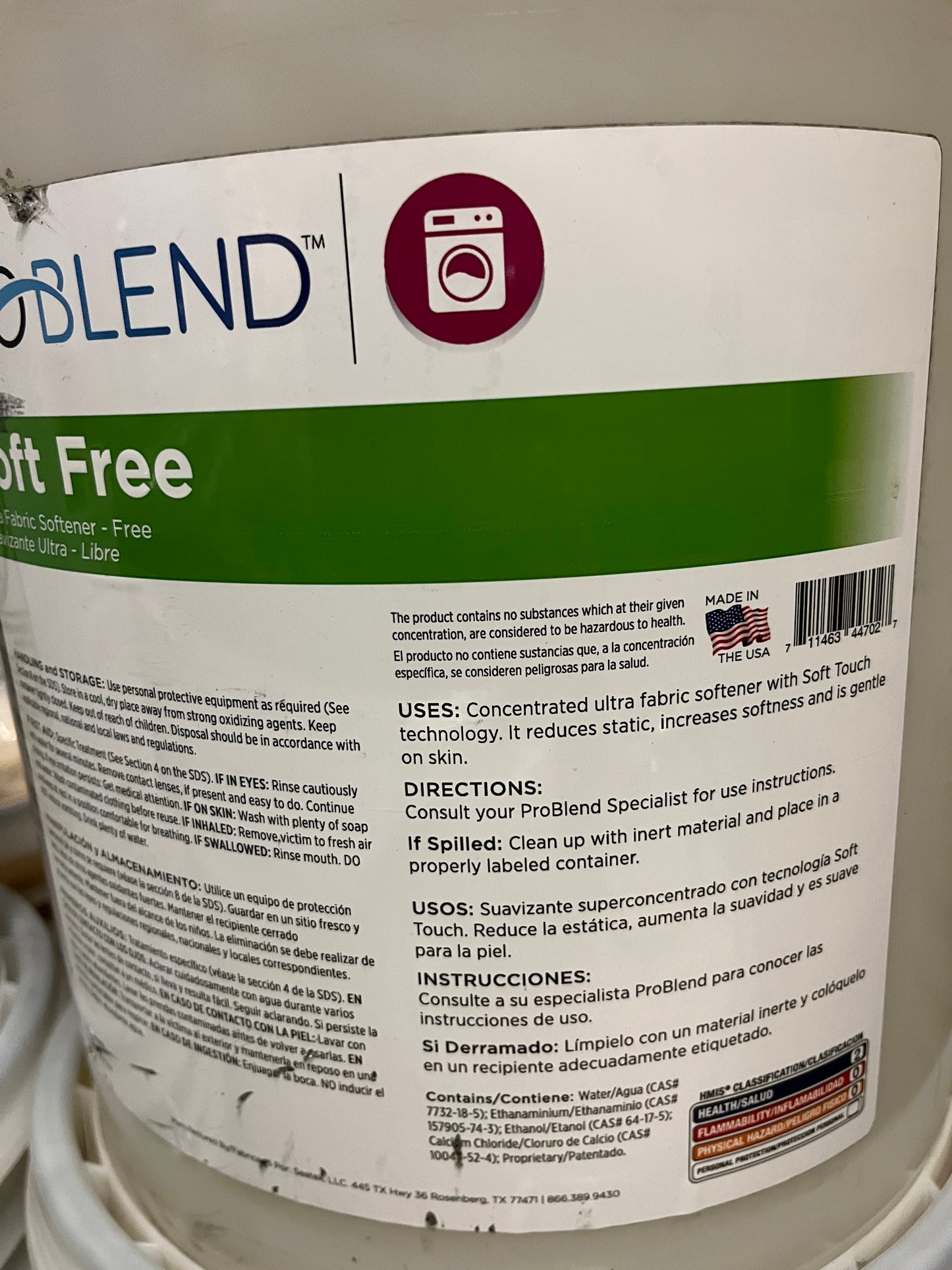 ProBlend™ Soft Free Fabric Softener - 5 Gal.