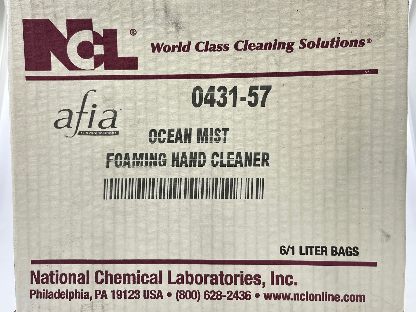 NCL® Afia™ Foaming Hand Cleaner - Ocean Mist, 6 Pack