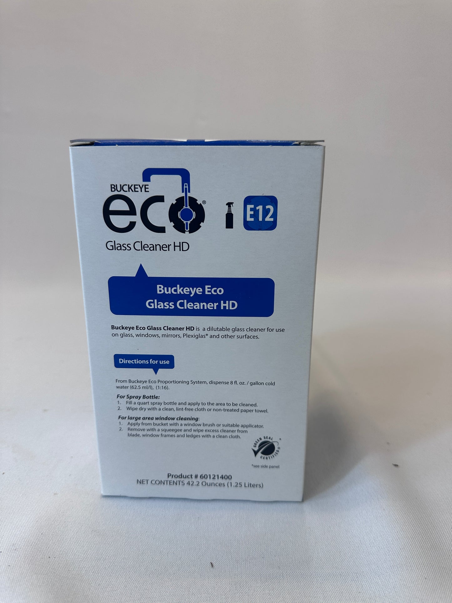 Buckeye® Eco® E12 Glass Cleaner HD - 1.25 L - Item # BU-6012-1400