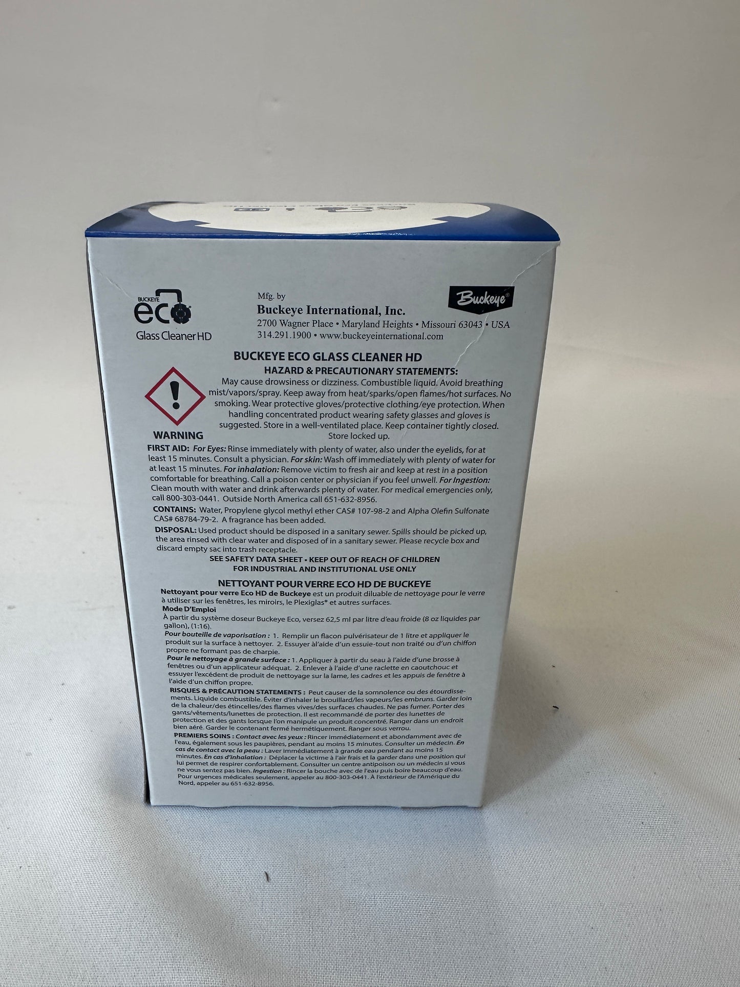 Buckeye® Eco® E12 Glass Cleaner HD - 1.25 L - Item # BU-6012-1400