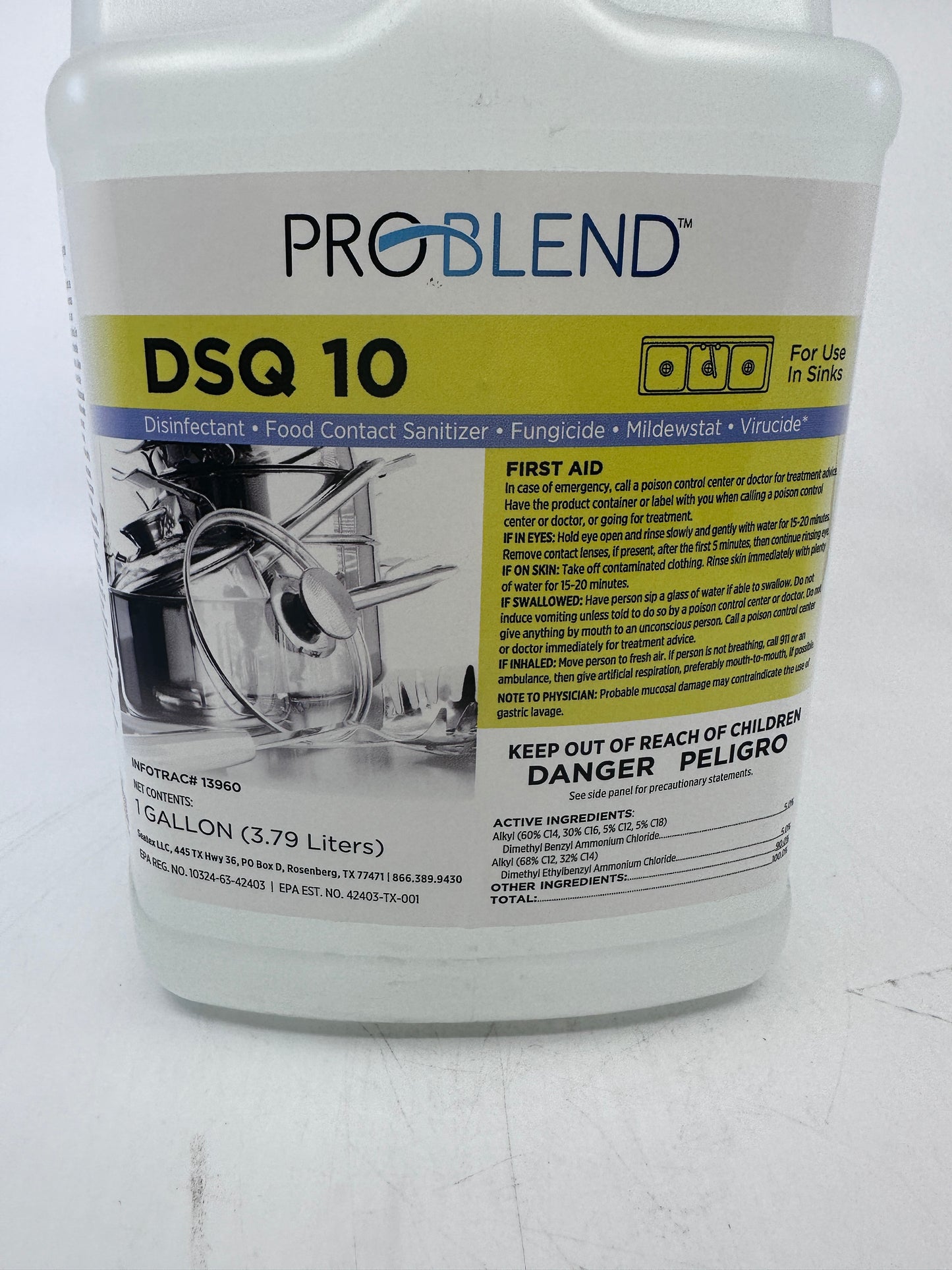 ProBlend™ DSQ 10 Sanitizer Disinfectant - 1 Gallon