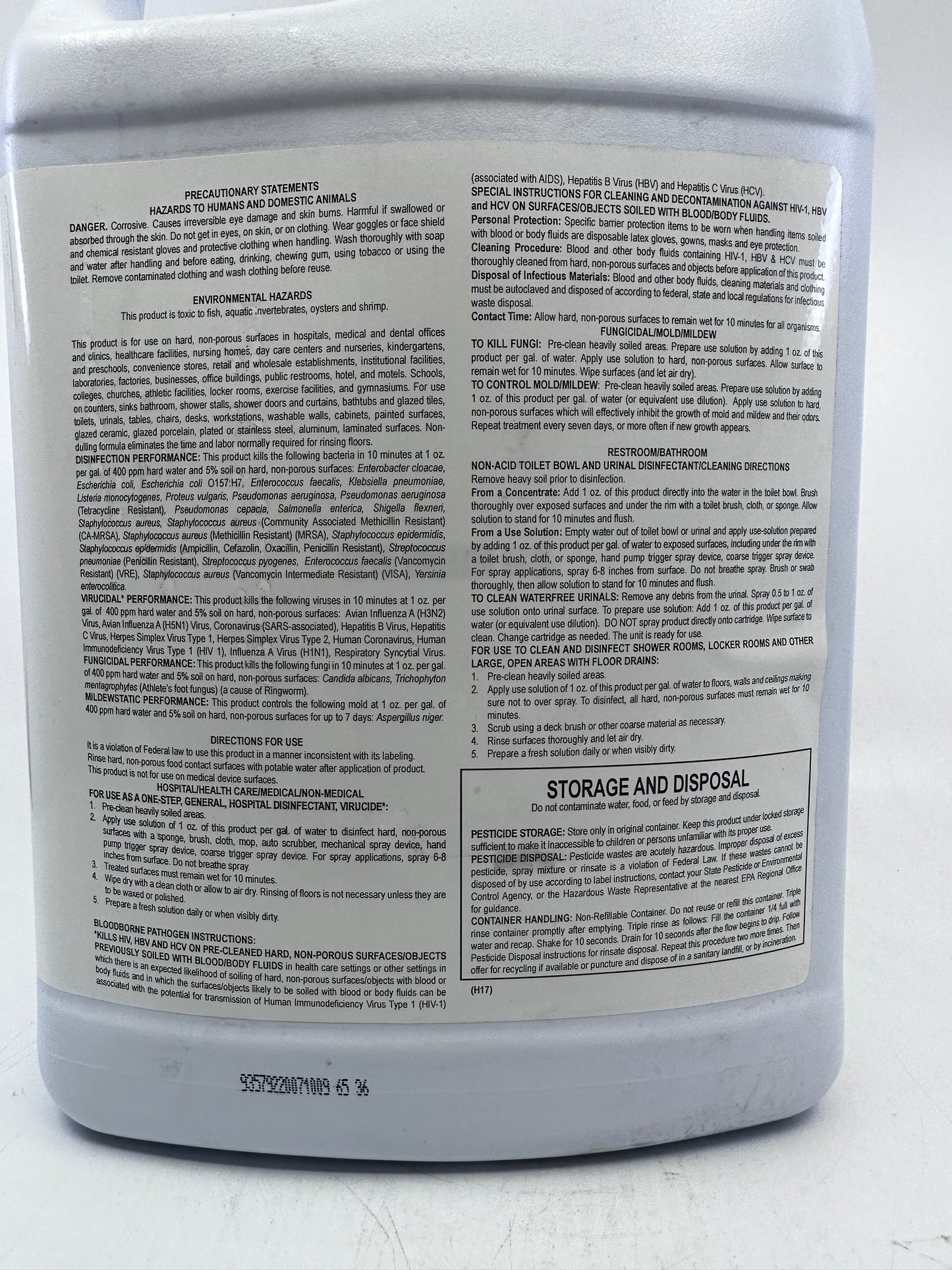 Energizer Q Neutral Disinfectant Cleaner Deodorizer - 1 Gal., 4/Case