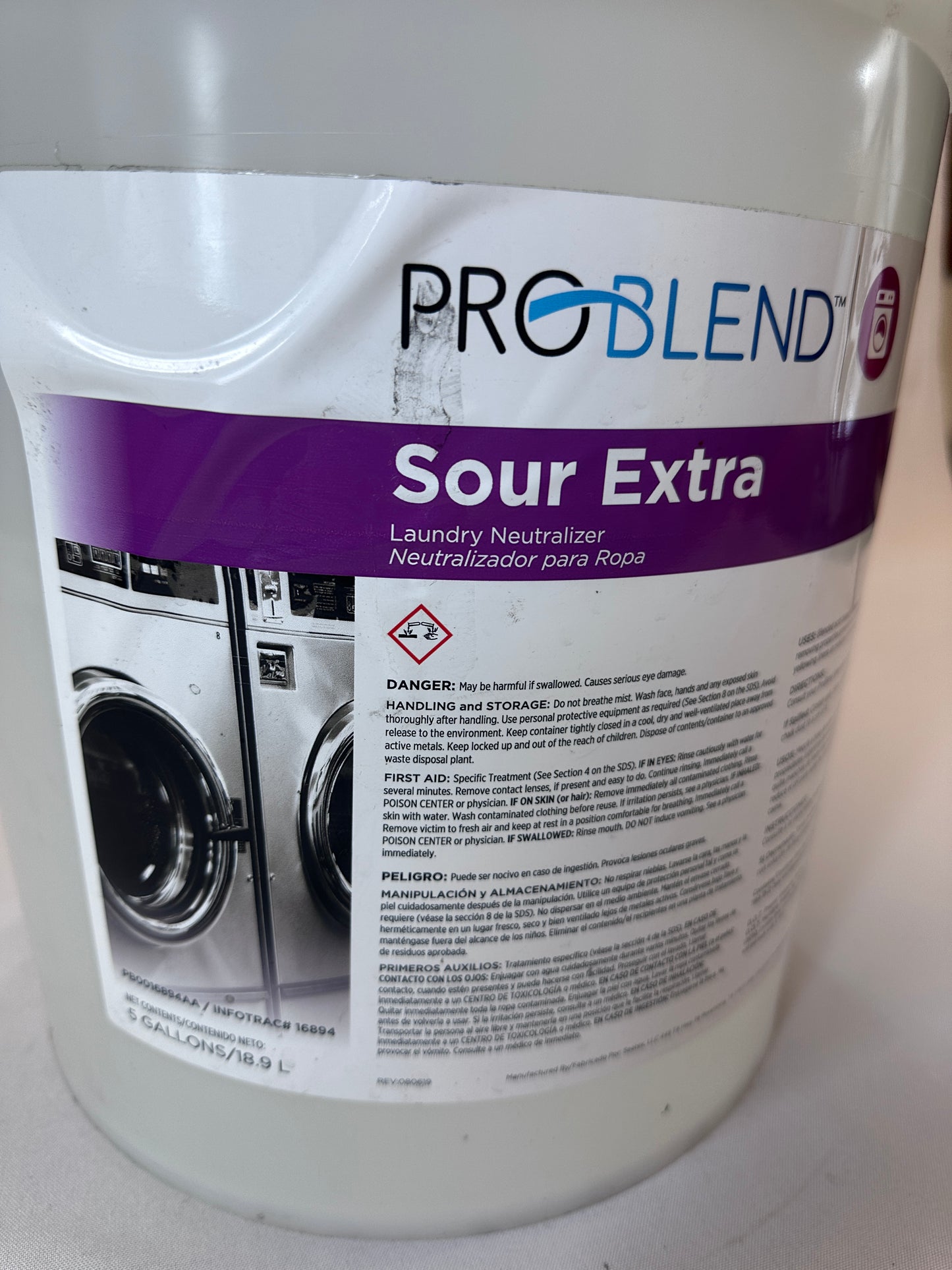 ProBlend Sour Extra Laundry Neutralizer - 5 Gallon - Item # PB0027242AB