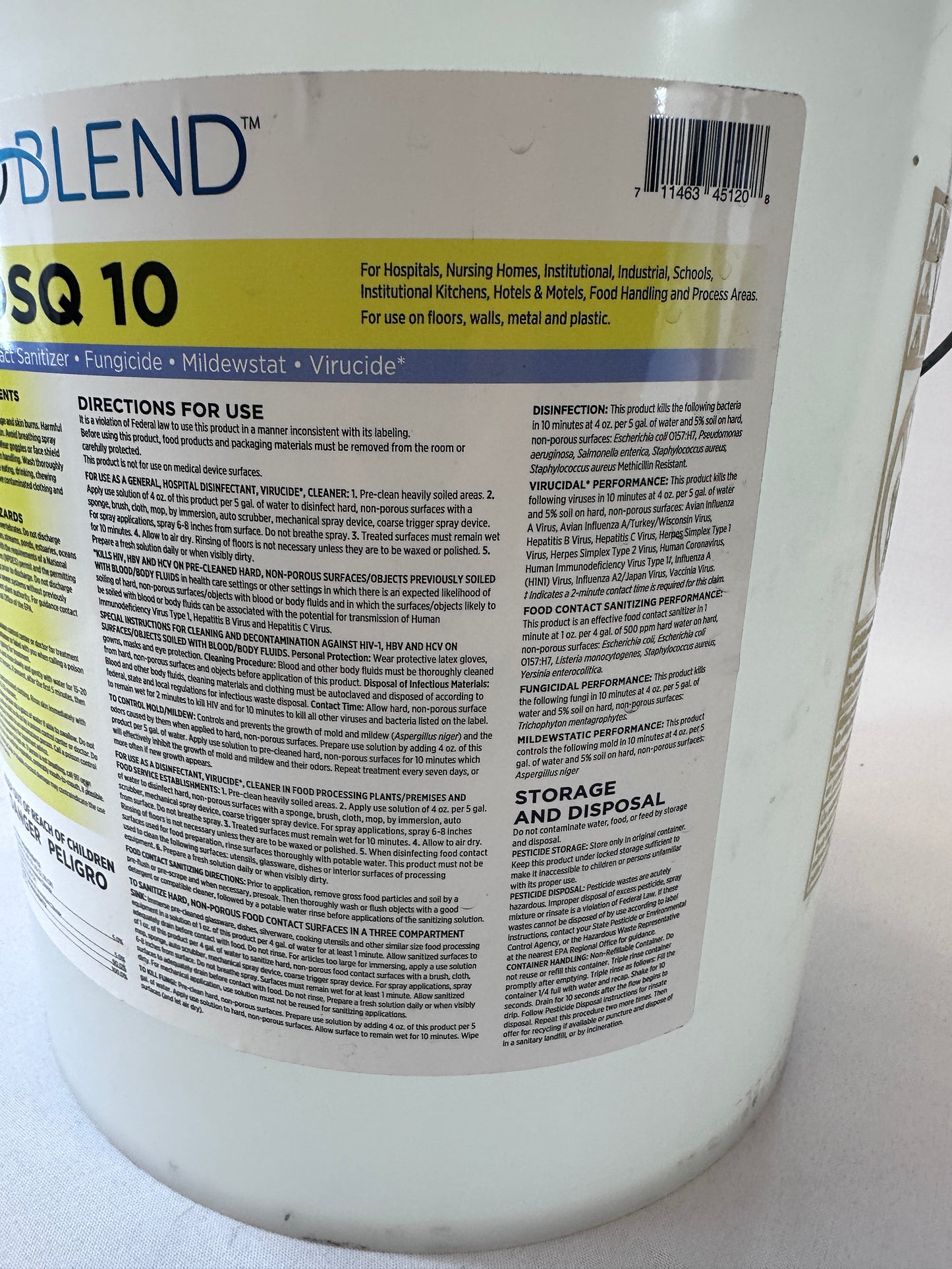 ProBlend™ DSQ 10 Sanitizer Disinfectant - 5 Gal.