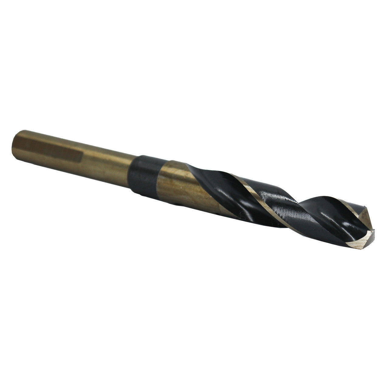 5/8" Reduced Shank HSS Black & Gold KFD Drill Bit, 3/8" Shank – Premium Killer Force Drill