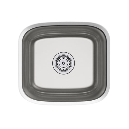 Sterling Springdale Stainless Steel Single Bowl Undermount Kitchen Sink 16.25"x17.75"x8"