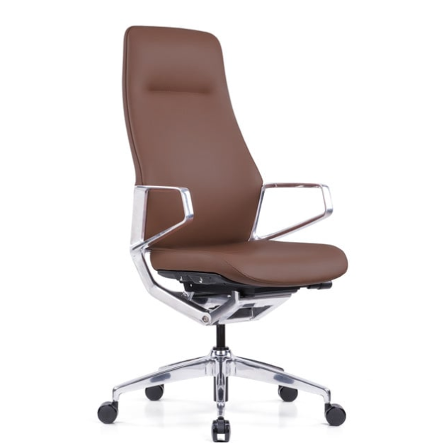 Office Source Veneto Executive High Back Chair - Caramel. Set of 4