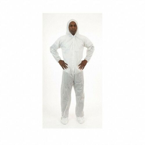 Shieldtech 25 Coveralls Tri-Cuff Hood & Boots, Elastic Wrist 2XL - 1 Count