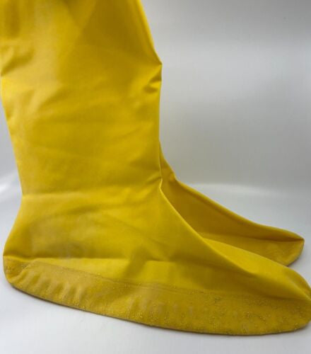 Yellow Hazmat Protective Latex Boot Chemical Safety Shoe Cover 3XL Single or 50/Case