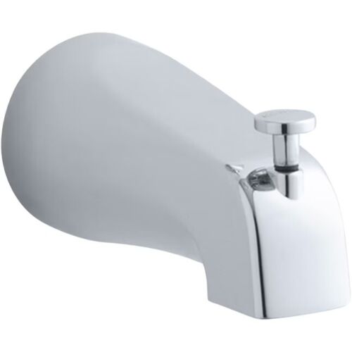 Signature Hardware Glenley Tub Spout Chrome, Wall Mount, 1/2" IPS, Durable Metal