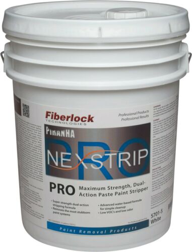 Fiberlock Nexstrip PRO Maximum Strength Dual Action Paste Paint Stripper - 5 Gal.