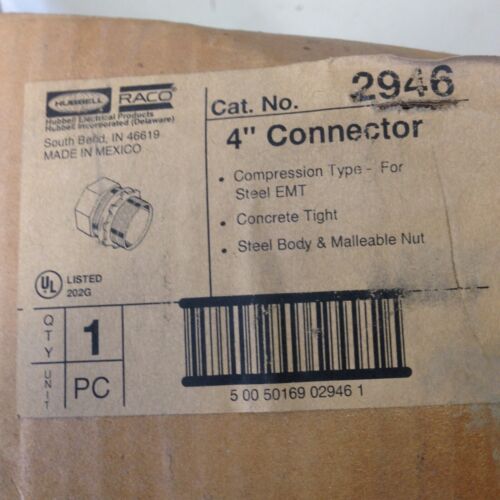 4" Connector Raco 2946 - 1 Count