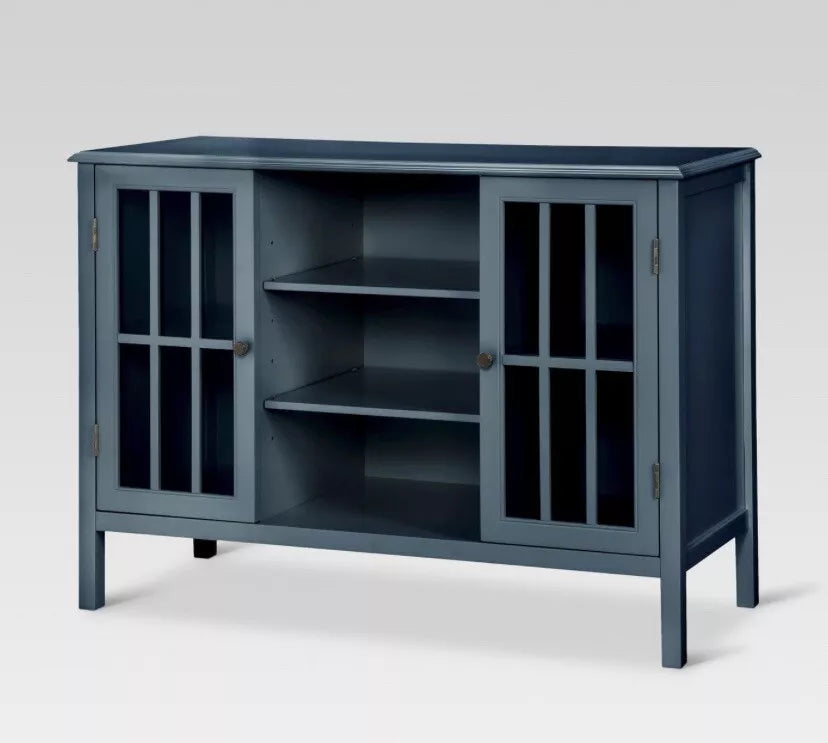 TV Stand Windham Two-Door with Shelves Storage Cabinet - Overcast by Threshold