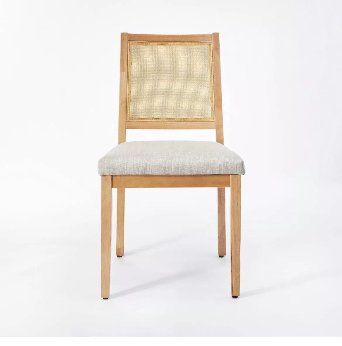 Threshold Oak Park Natural Cane Dining Chair - Cushioned & Stylish Comfort