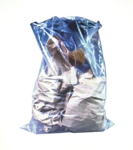 Asbestos Trash Bags 30" x 40" x 6 Mil - CLEAR, Roll of 100 - No Print