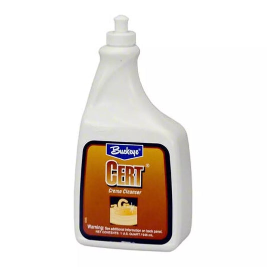 Buckeye® Cert® Crème Cleanser - 1 Quart Heavy-Duty Abrasive Cleaner