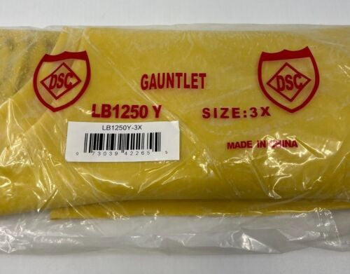 Yellow Hazmat Protective Latex Boot Chemical Safety Shoe Cover 3XL Single or 50/Case