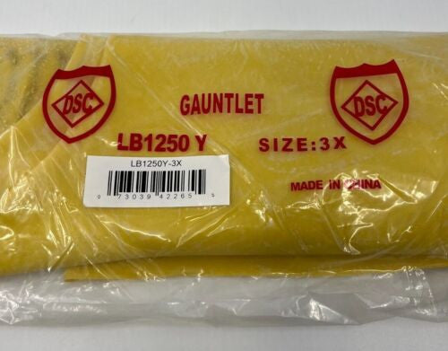 Yellow Hazmat Protective Latex Boot Chemical Safety Shoe Cover 2XL Single or 50/Case