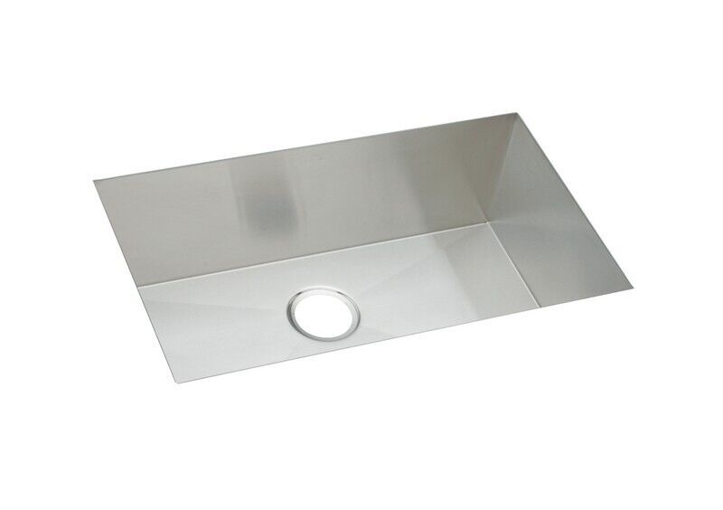 Elkay EFU281610T Crosstown Undermount Kitchen Sink, 16 Gauge, Satin Finish, 30.5"