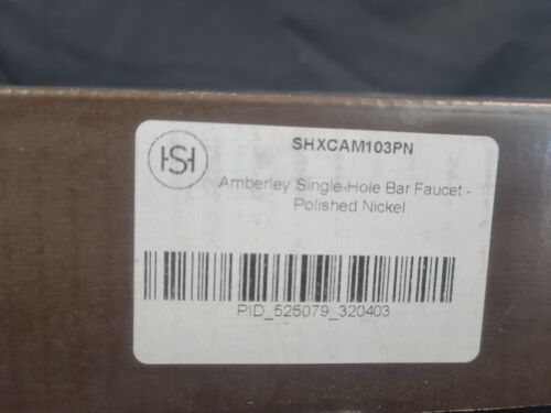 Signature Hardware Amberley Single Lever Bar Faucet Polished Nickel SHXCAM103PN