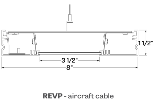 LumenWerx LED Custom Light Run & REVENSIB/16 Pendant 3500K, 625-1000lm/ft