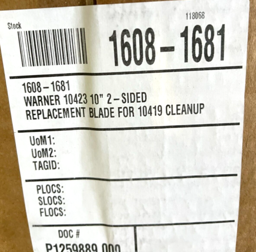 Warner 10" StripNClean Heavy Duty Replacement Blade/For use with 10423 - 5 Count